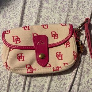 Dooney & Bourke Pink and Cream Phone Holster